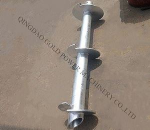 Fais fab Round Ncej Helical Piles Rau Lub Vaj Tsev Lub Foundation